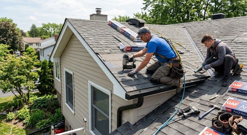 A Frame Roof Repair in Bridgeport, CT