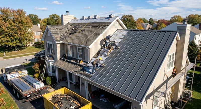 Aluminum Roof Replacement in Centereach, NY