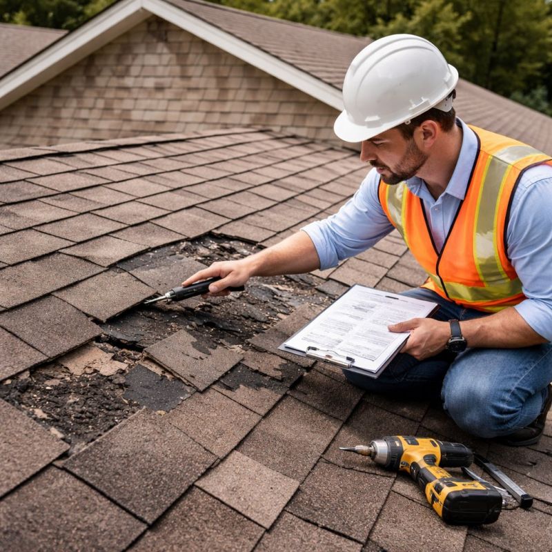 Asphalt Roof Inspection in New Canaan, CT