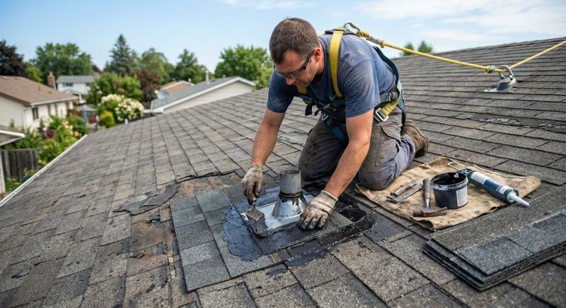 Asphalt Roof Leak Repair in Darien, CT
