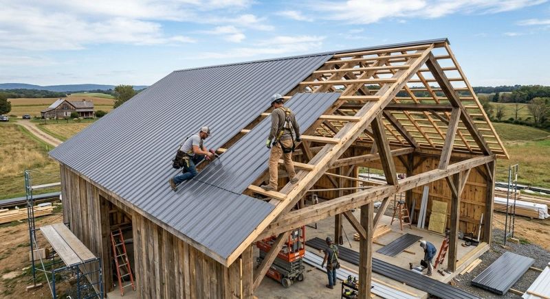 Barn Roof Installation in Bridgeport, CT
