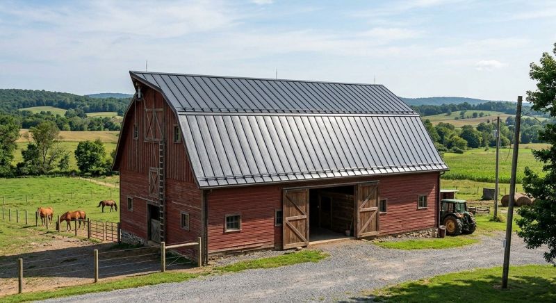 Barn Roof Replacement in Port Jefferson, NY