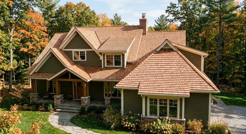 Cedar Roof Installation in Milford, CT