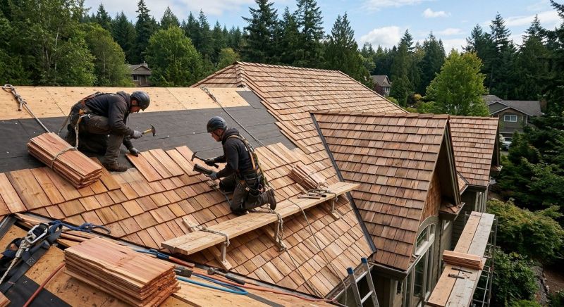 Cedar Roof Installation in New Haven County, CT