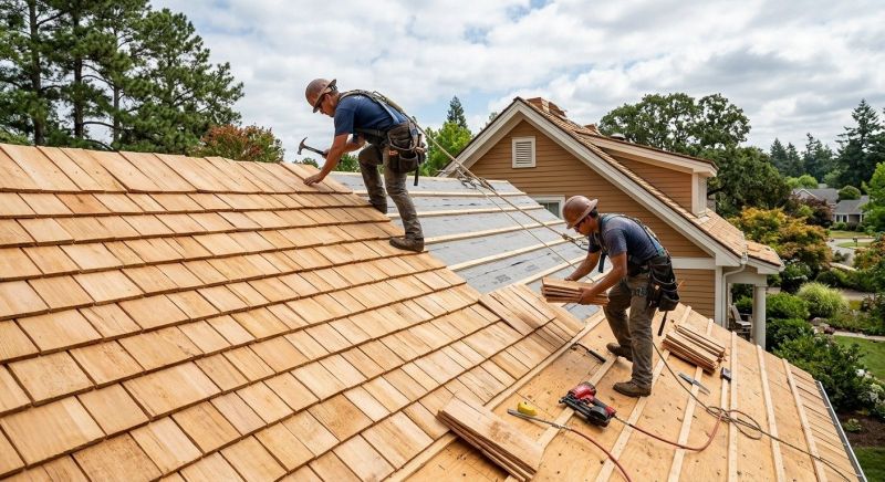 Cedar Roof Installation in Stamford, CT