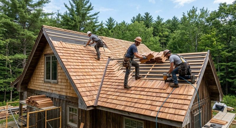 Cedar Roof Installation in Stratford, CT