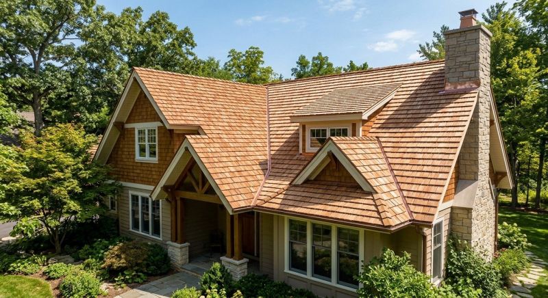 Cedar Shake Roof Construction in Brookfield, CT