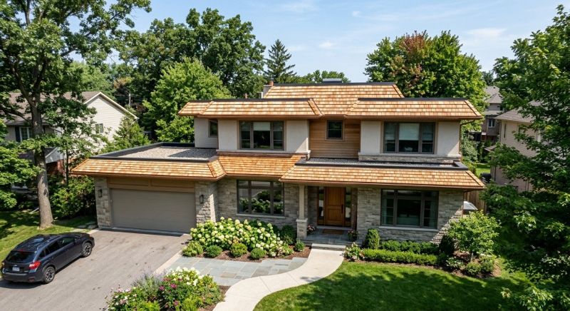 Cedar Shake Roof Construction in Port Jefferson, NY