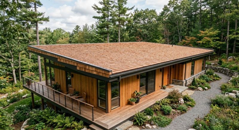 Cedar Shake Roof Construction in Sandy Hook, CT