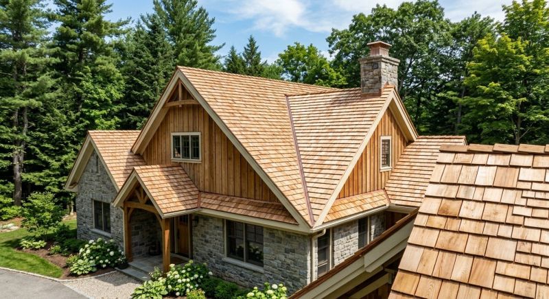 Cedar Shake Roof Construction in Woodbury, CT
