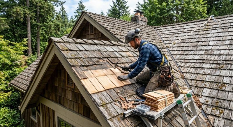 Cedar Shingles Repair in Monroe, CT