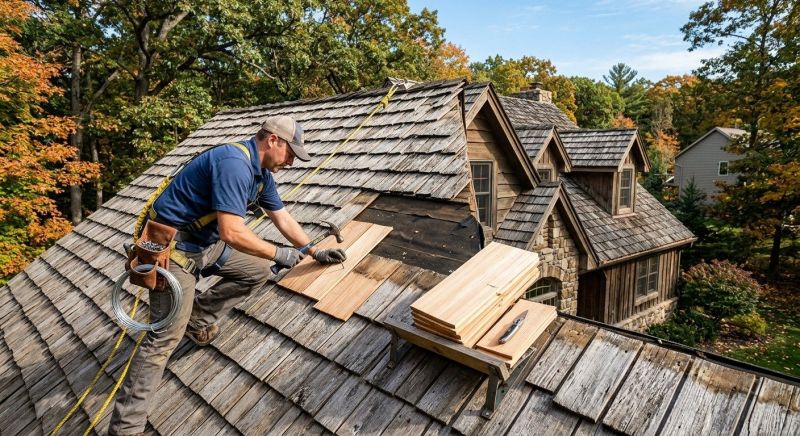 Cedar Shingles Repair in North Salem, NY