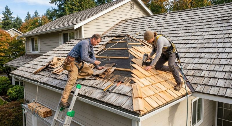 Cedar Shingles Repair in Sandy Hook, CT