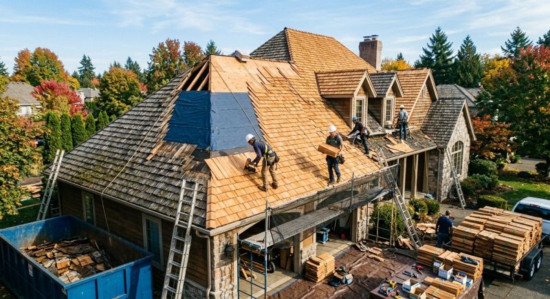 Cedar Shingles Replacement in Fairfield County, CT