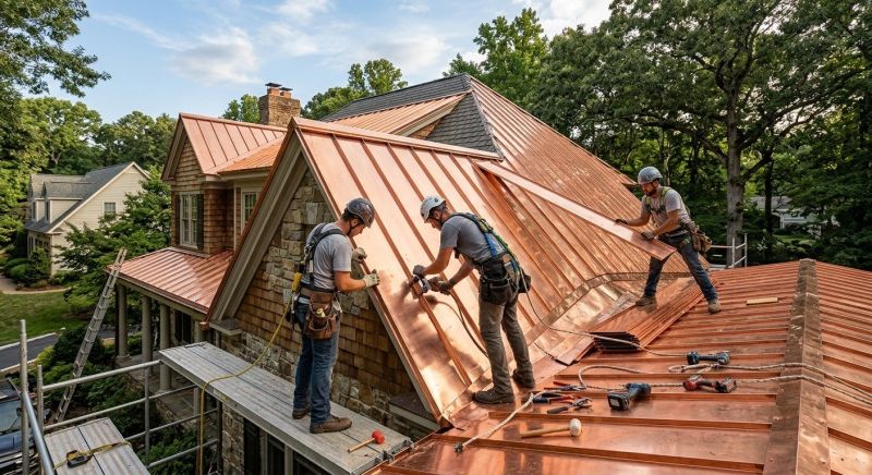 Copper Roof Installation in Bridgeport, CT
