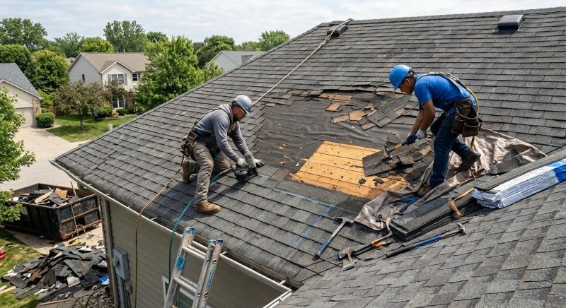 Damaged Roof Repair in Bridgeport, CT