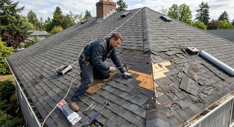 Damaged Roof Repair in Orange, CT