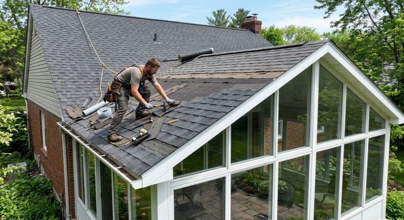Damaged Roof Replacement in Port Jefferson, NY