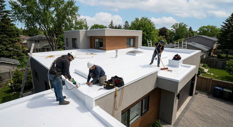 Flat Roof Installation in Bridgeport, CT