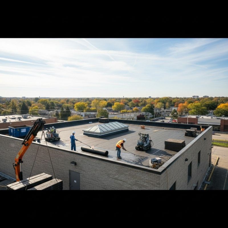 Flat Roof Replacement in Branford, CT
