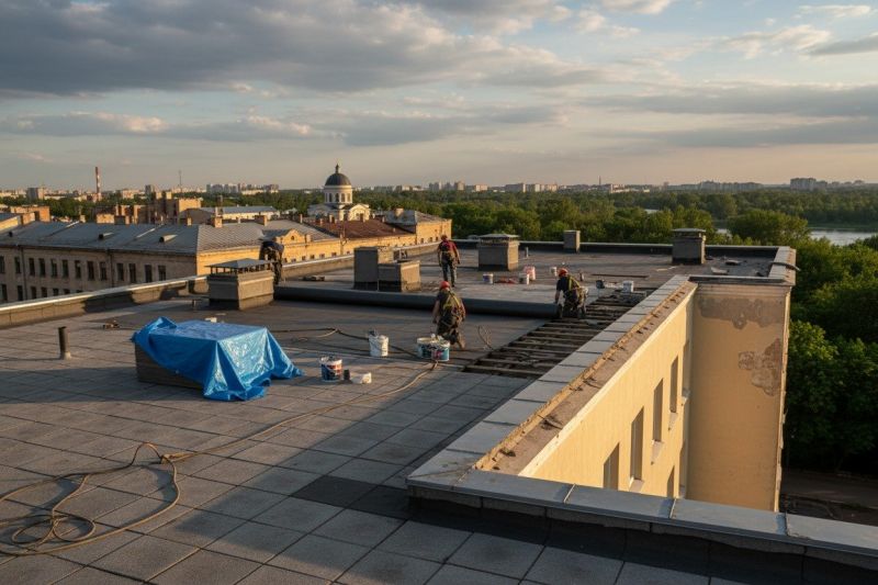 Flat Roof Replacement in Newtown, CT