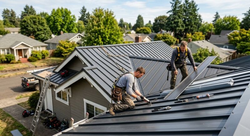 Metal Roof Repair in Milford, CT