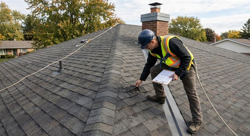 Roof Damage Inspection in Middlebury, CT
