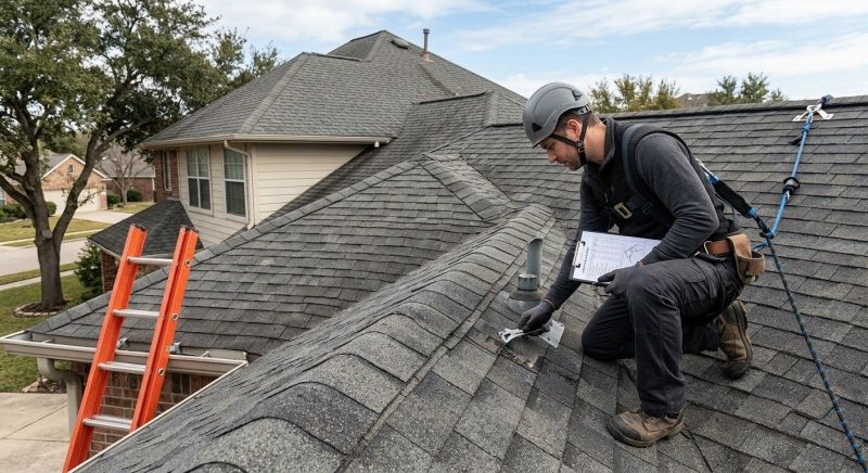 Roof Damage Inspection in Monroe, CT