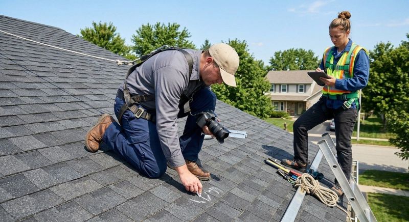 Roof Damage Inspection in Newtown, CT