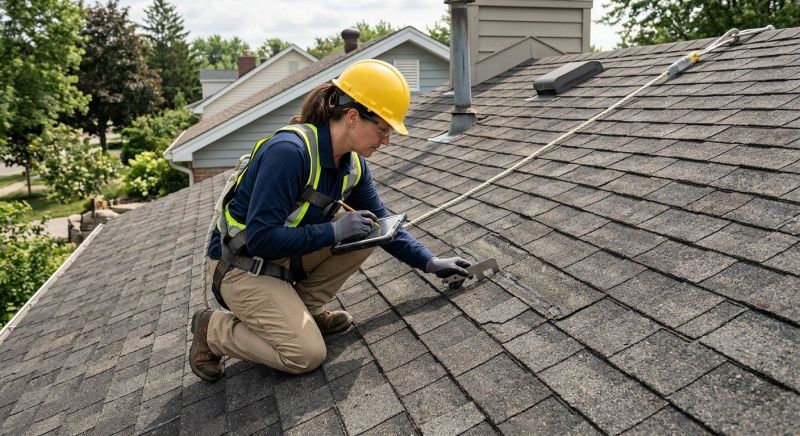 Roof Damage Inspection in Port Jefferson Station, NY