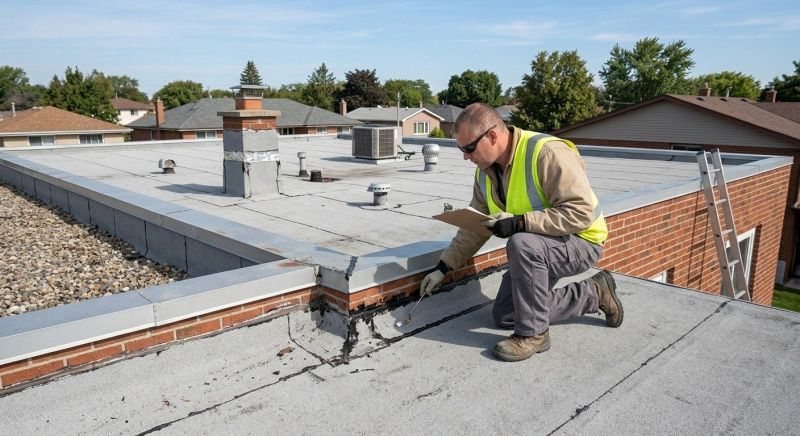 Roof Damage Inspection in Sandy Hook, CT