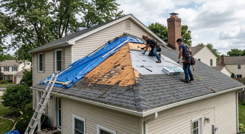 Roof Damage Repair in North Branford, CT