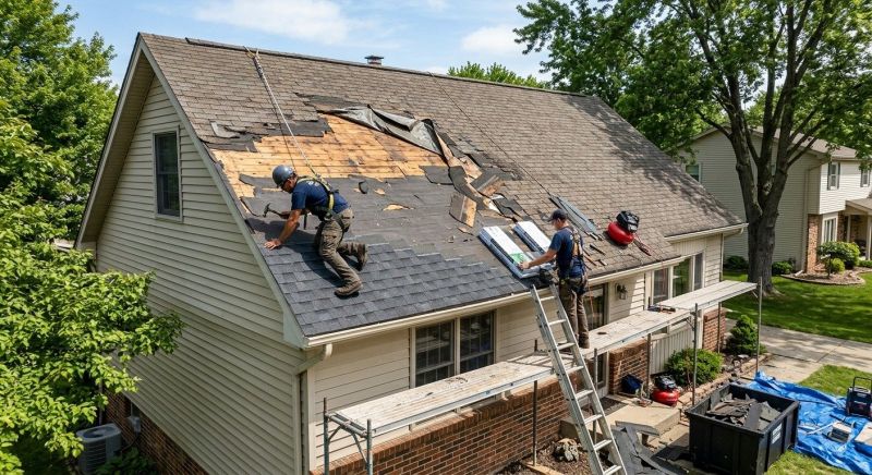 Roof Damage Repair in Sandy Hook, CT