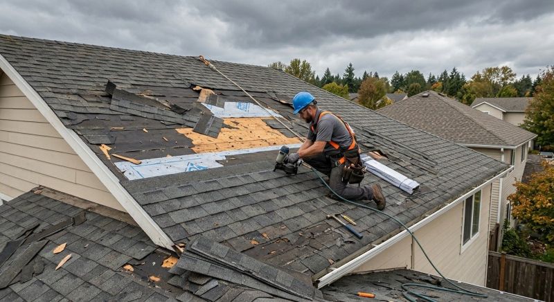 Roof Damage Restoration in Oxford, CT