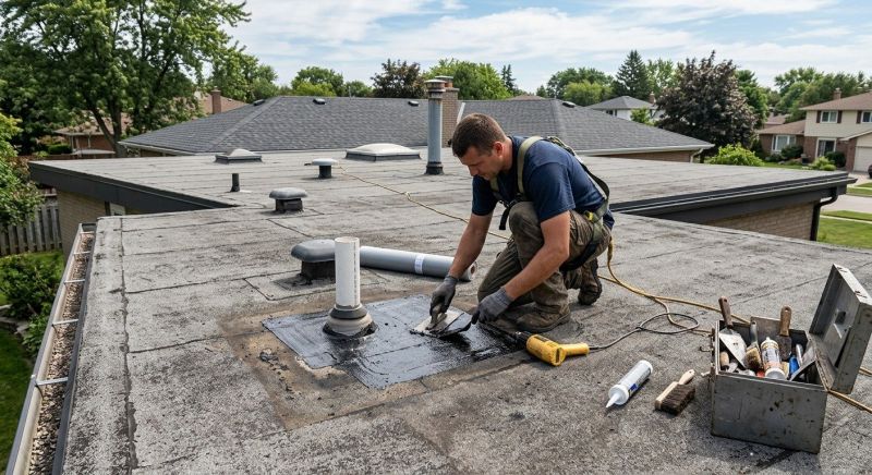 Rubber Roof Repair in Ridgefield, CT