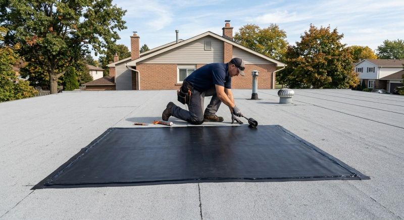 Rubber Roof Repair in Shoreham, NY