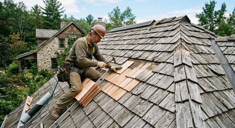 Shake Shingle Repair in New Fairfield, CT