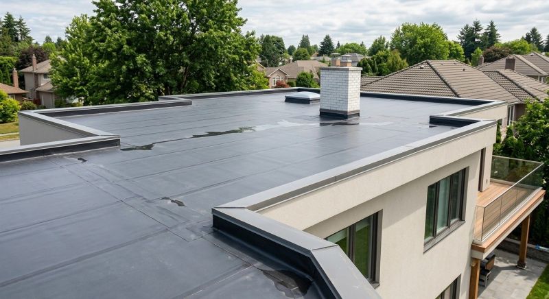Single Ply Roof Installation in Brookfield, CT