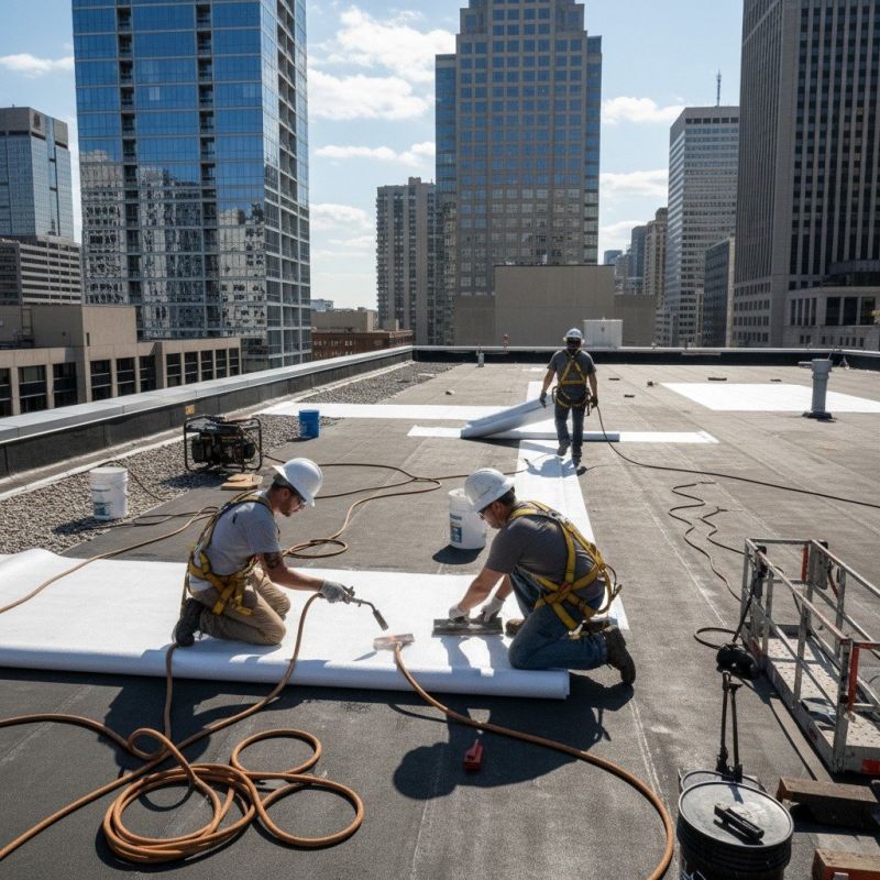 Single Ply Roof Repair in Middlebury, CT