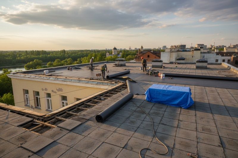 Single Ply Roof Replacement in Wilton, CT