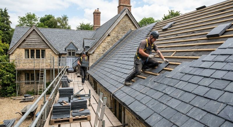 Slate Roof Construction in Bridgeport, CT