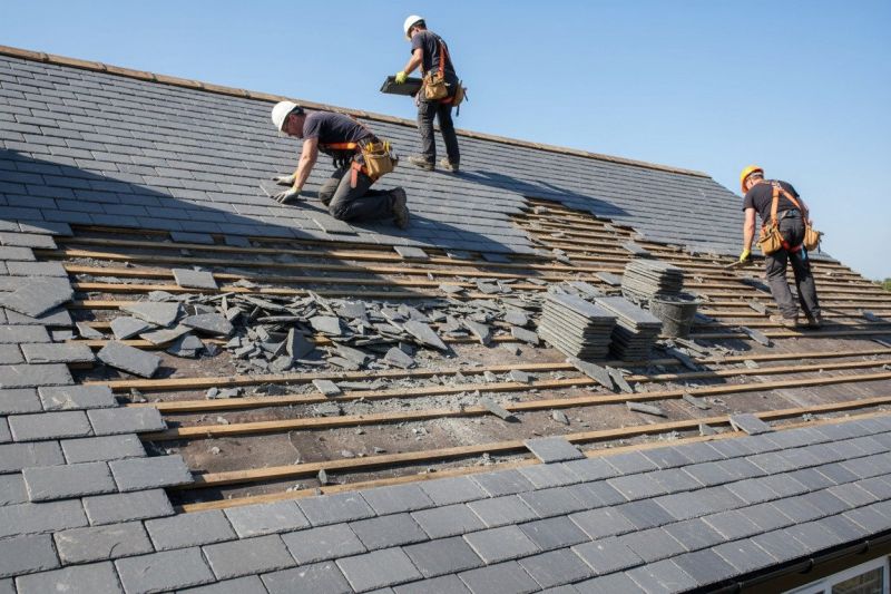 Slate Roof Replacement in Easton, CT