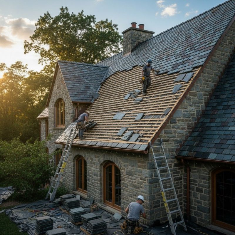 Slate Roof Replacement in Fairfield County, CT