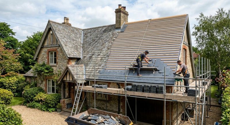 Slate Roof Replacement in Shoreham, NY