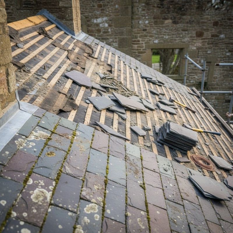 Slate Roof Replacement in Wilton, CT