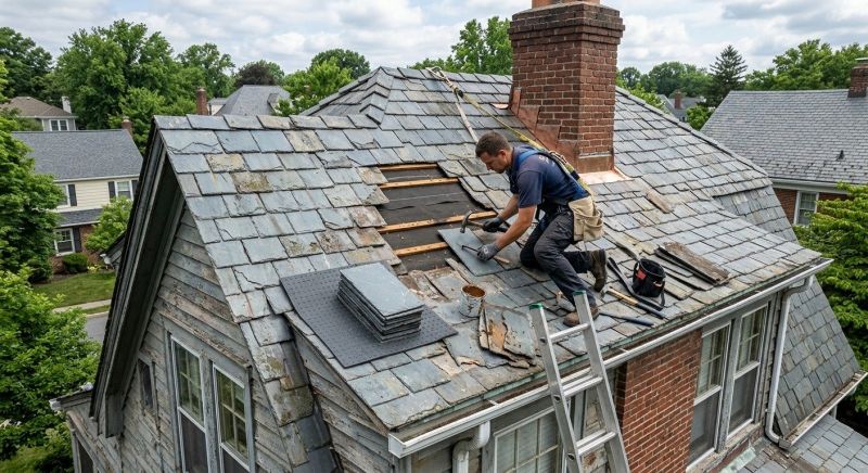 Slate Shingles Repair in Northport, NY