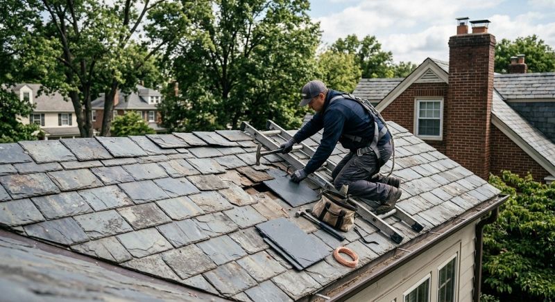 Slate Shingles Repair in Woodbury, CT