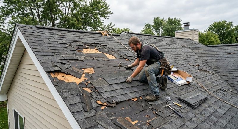 Storm Damage Roof Repair in Darien, CT