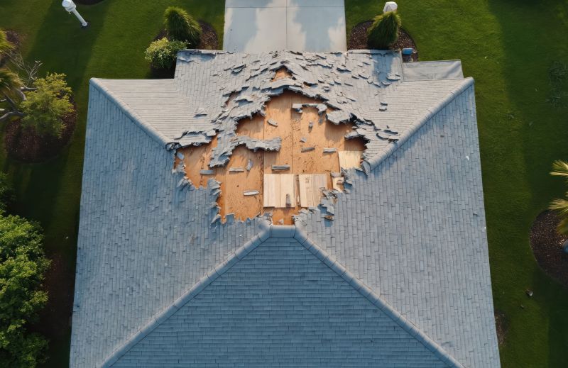 Storm Damage Roof Repair in Sandy Hook, CT