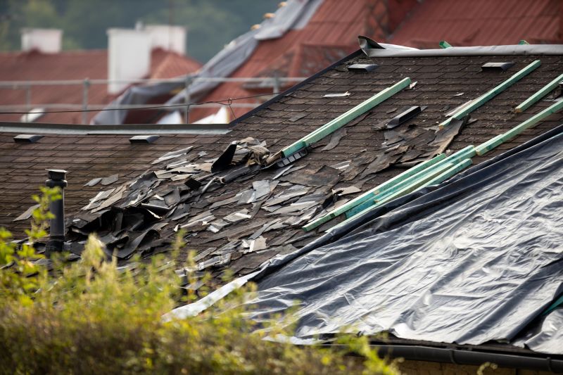 Storm Damage Roof Tarping in Bridgeport, CT